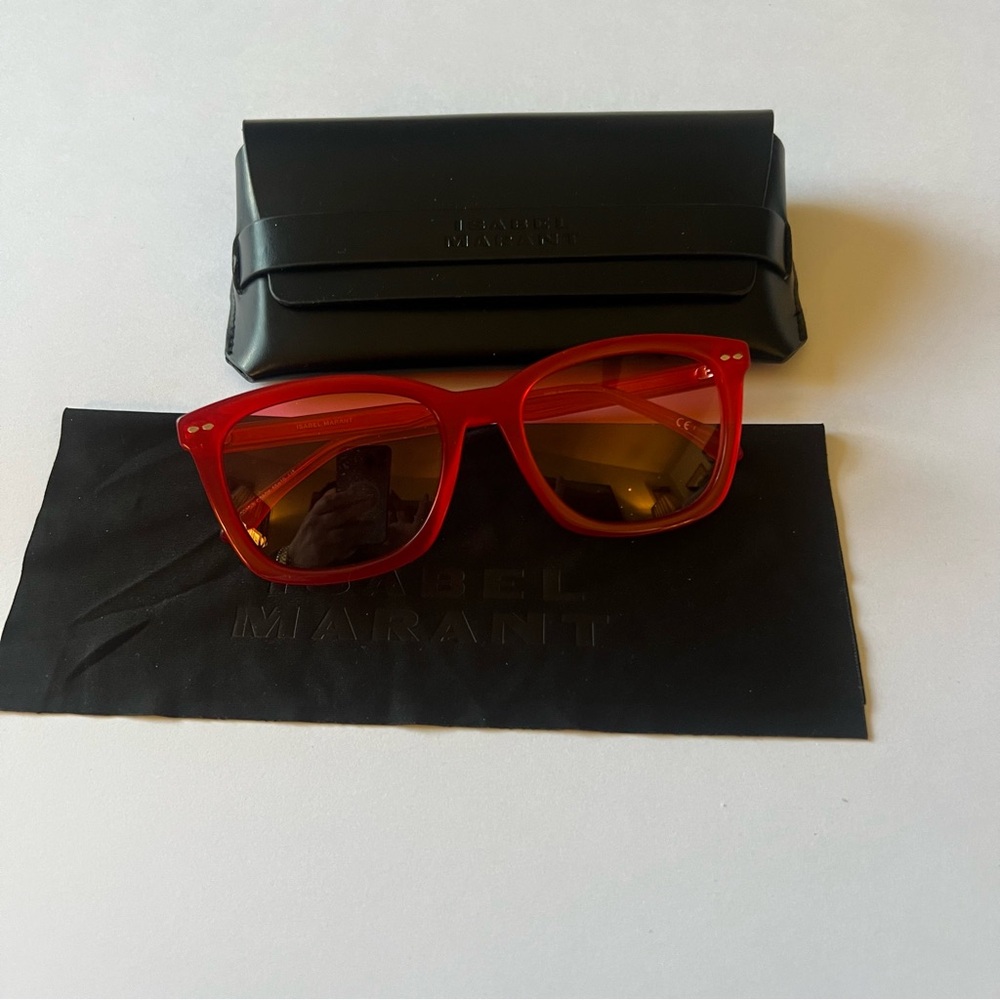 ISABEL MARANT Red Sunglasses Isabel Marant
IM 0010/S C9A/0X NEW WITH CASE - Picture 14 of 16
